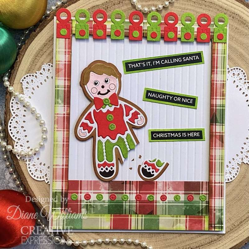 Creative Expressions Paper Cuts Festive Gingerbread Boy Craft Die