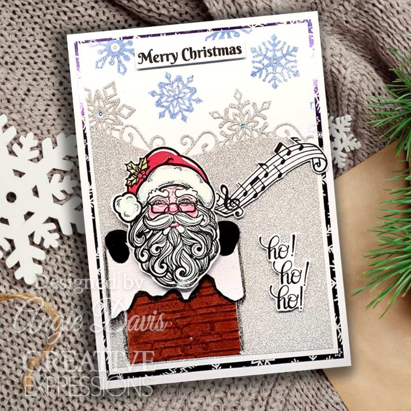 Creative Expressions Santa 6 in x 8 in Clear Stamp Set