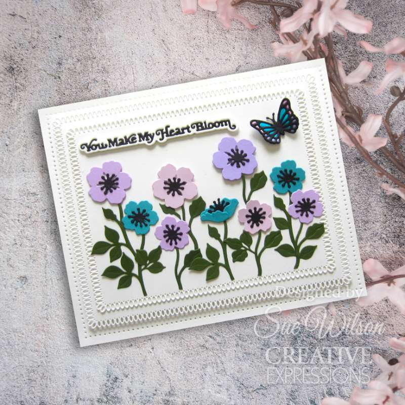 Creative Expressions Sue Wilson Finishing Touches Wild Roses Craft Die