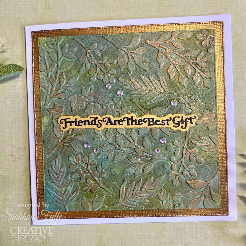 Creative Expressions Sue Wilson Mini Shadowed Sentiments Friends Are The Best Gift Craft Die