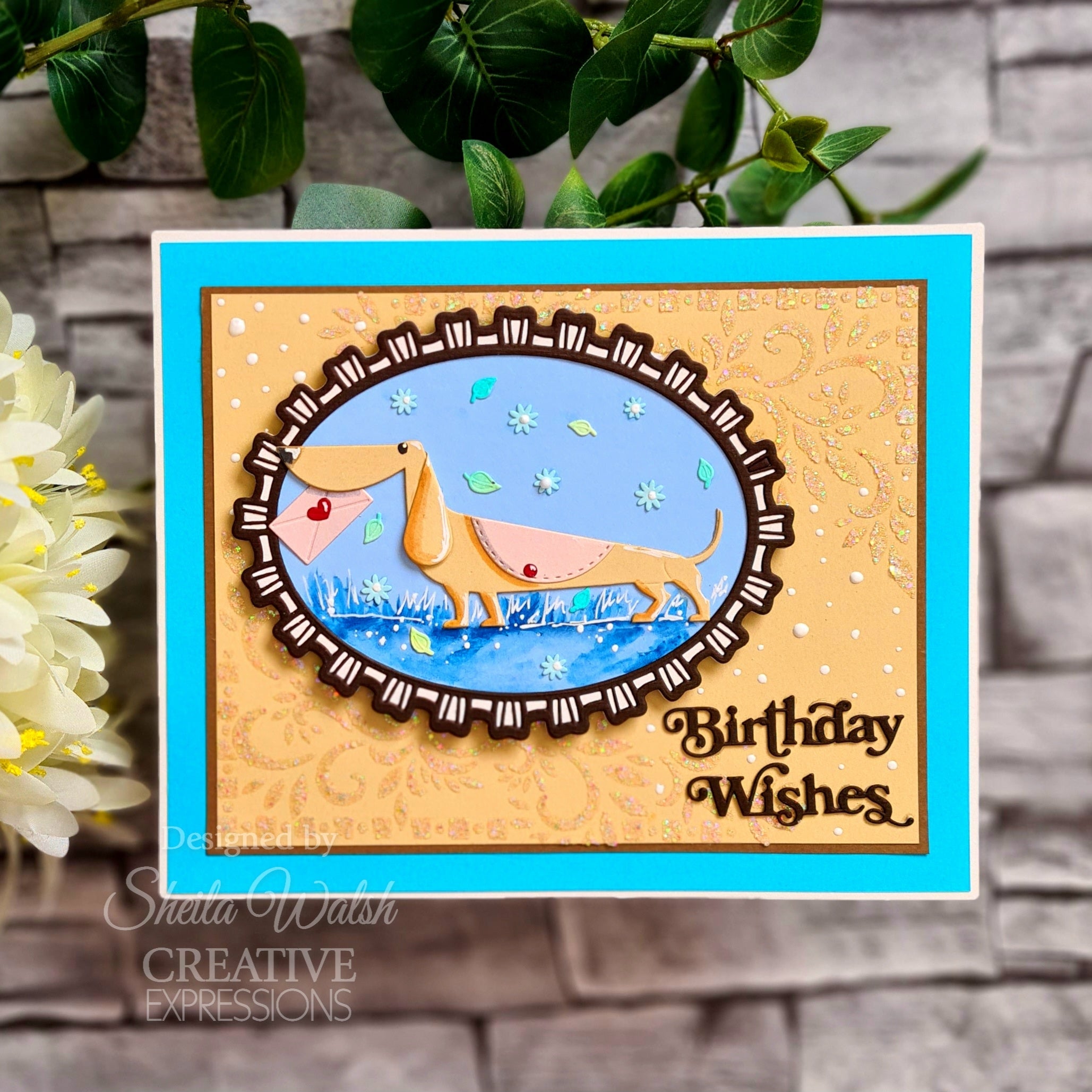 Creative Expressions Sue Wilson Mini Shadowed Sentiments Birthday Wishes Craft Die