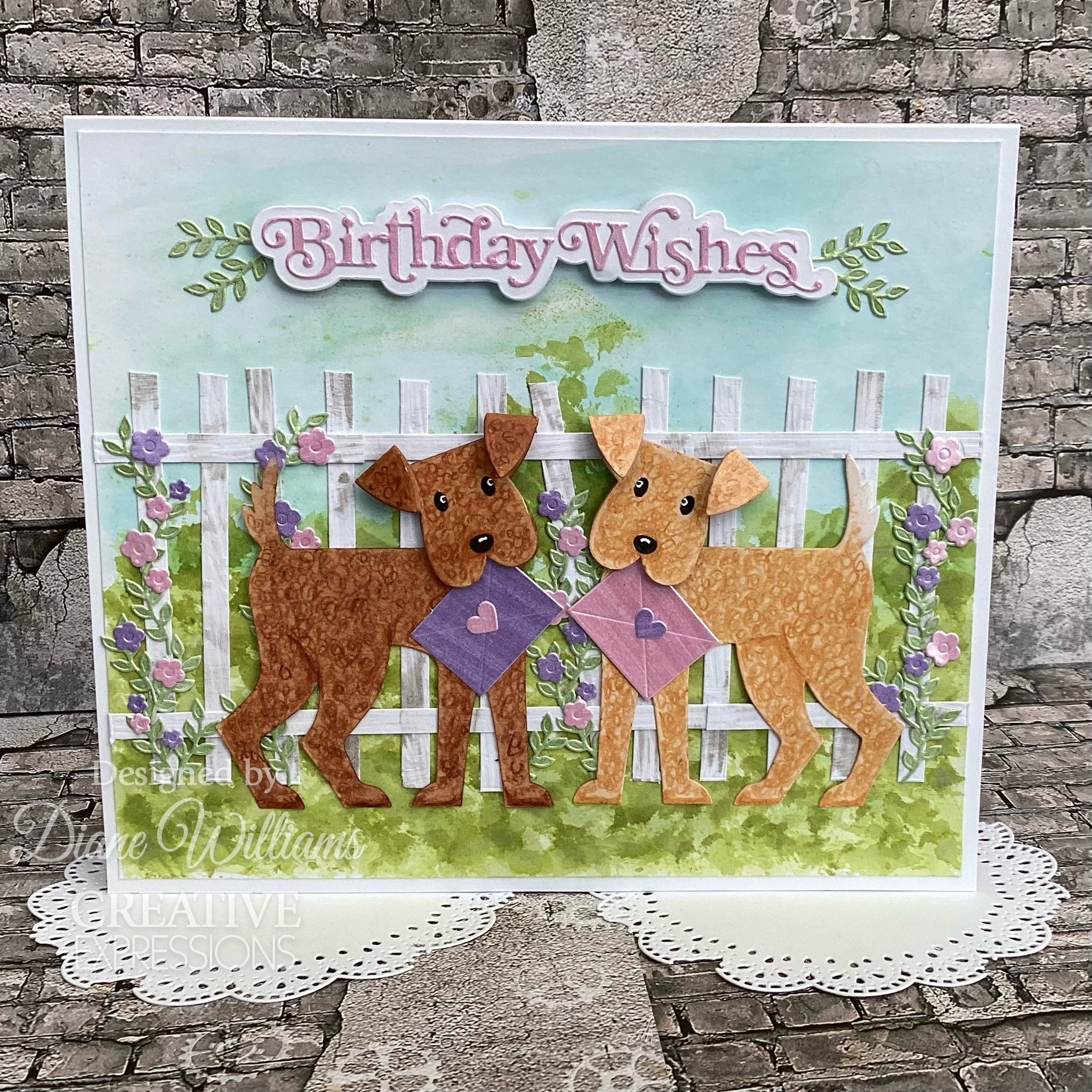 Creative Expressions Sue Wilson Mini Shadowed Sentiments Birthday Wishes Craft Die