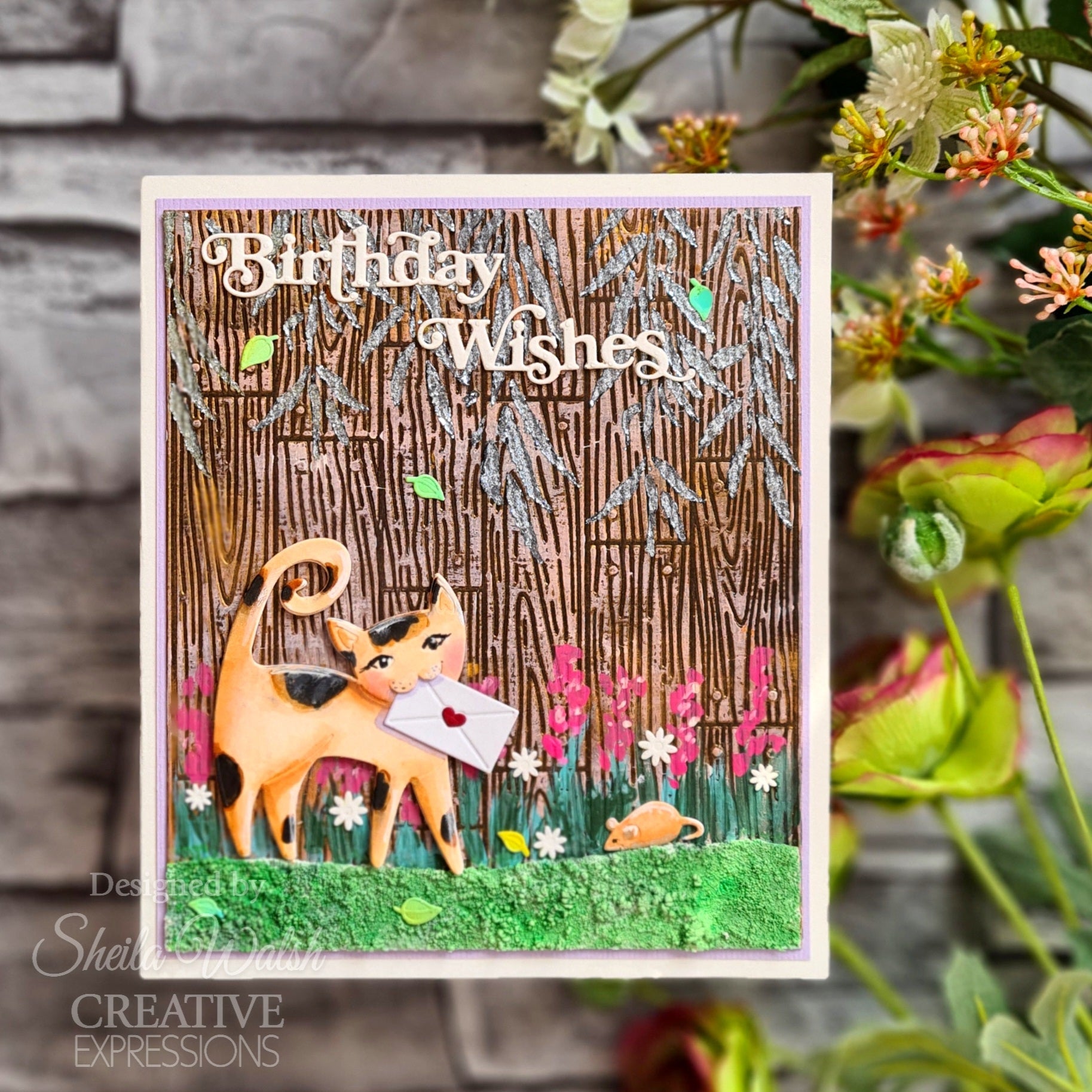 Creative Expressions Sue Wilson Mini Shadowed Sentiments Birthday Wishes Craft Die