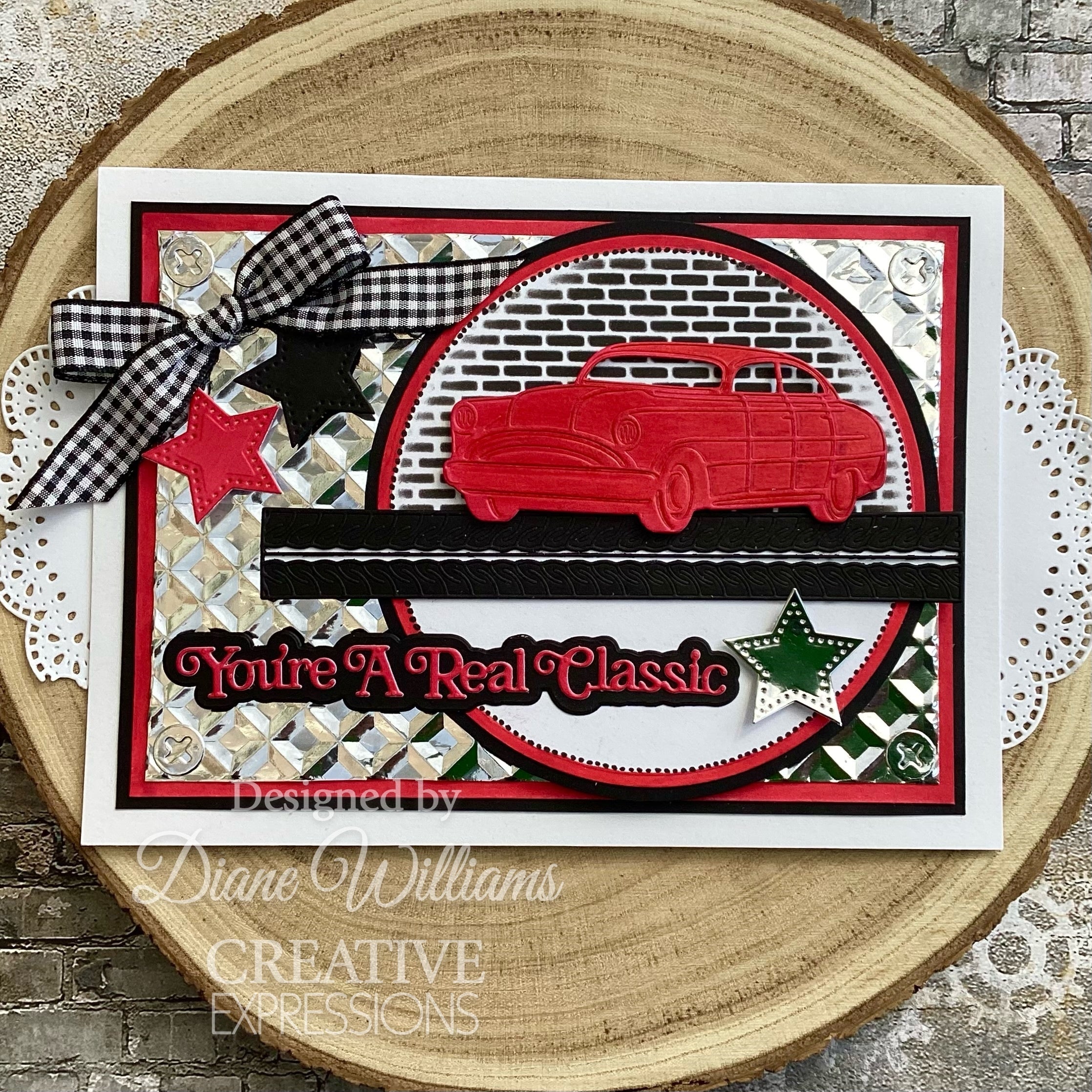 Creative Expressions Sue Wilson Mini Shadowed Sentiments You're A Real Classic Craft Die