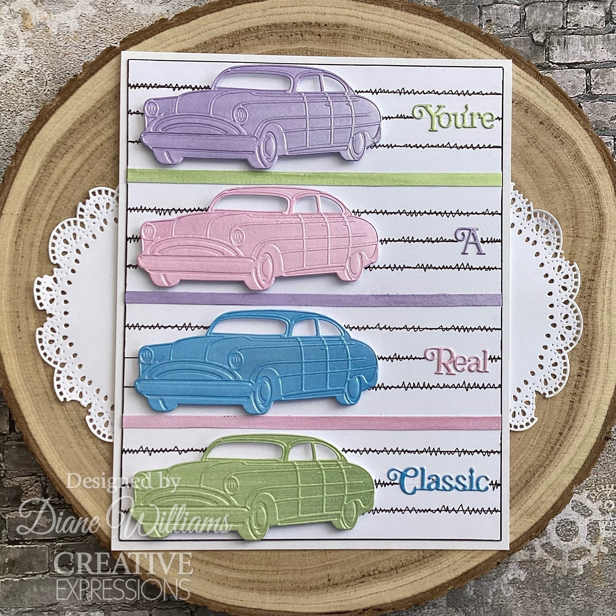 Creative Expressions Sue Wilson Dream Car Collection Vintage Cars Craft Die