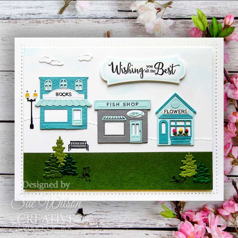 Creative Expressions Sue Wilson Miniature Village Flower Shop Craft Die