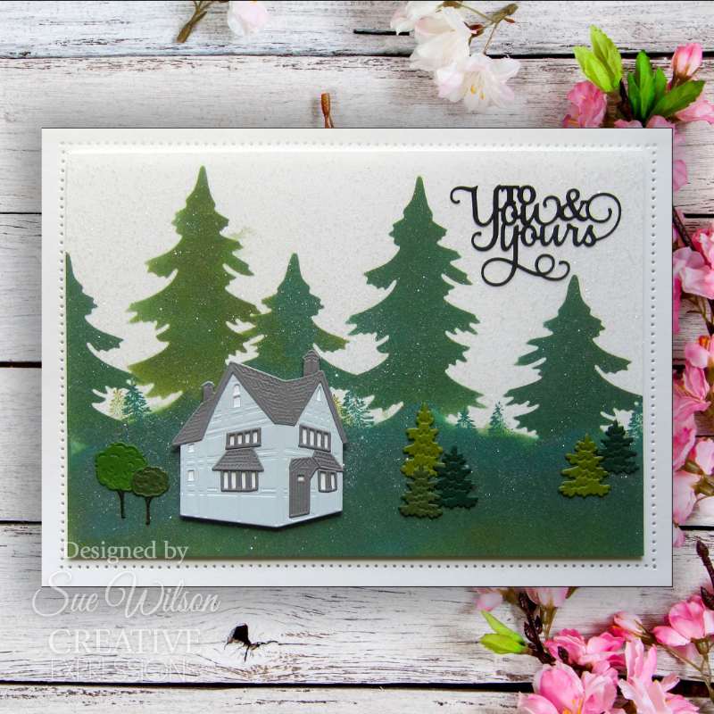 Creative Expressions Sue Wilson Miniature Village Corner Cottage Craft Die