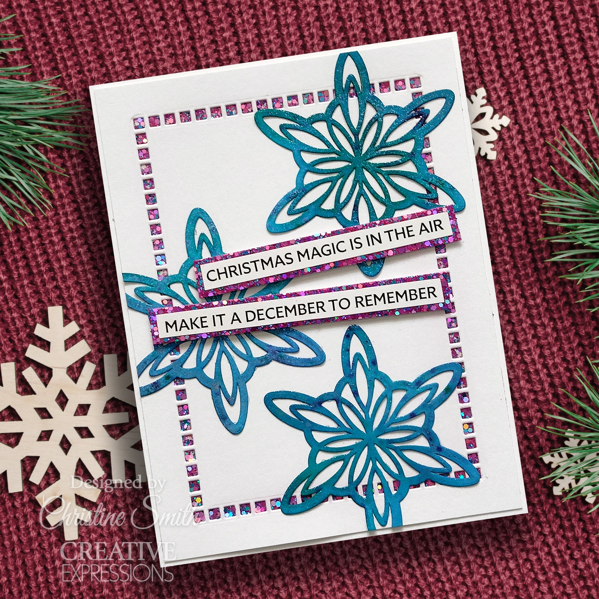 Creative Expressions Sue Wilson Festive Starlight Background Craft Die