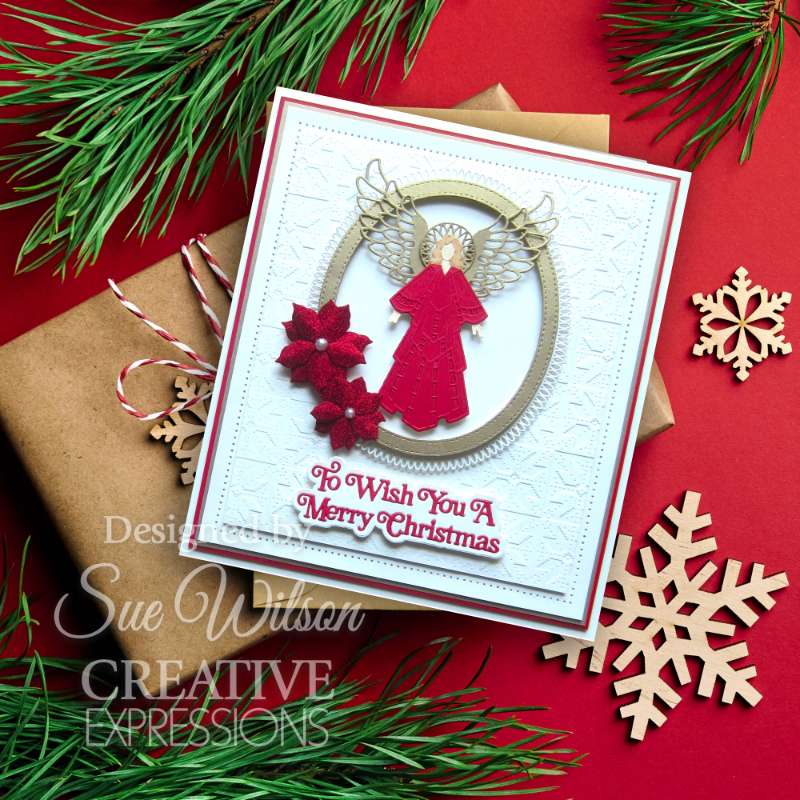 Creative Expressions Sue Wilson Festive Christmas Angel 2024