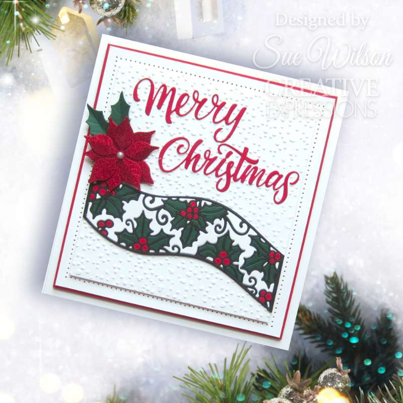 Creative Expressions Sue Wilson Festive Stylish Poinsettia Craft Die