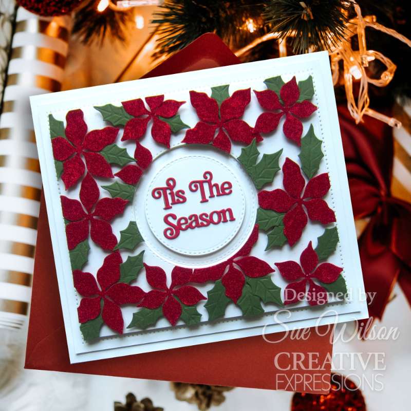 Creative Expressions Sue Wilson Festive Stylish Poinsettia Craft Die