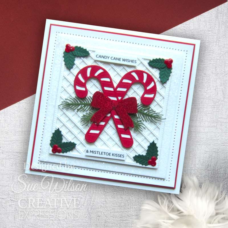 Creative Expressions Sue Wilson Festive Candy Canes Craft Die