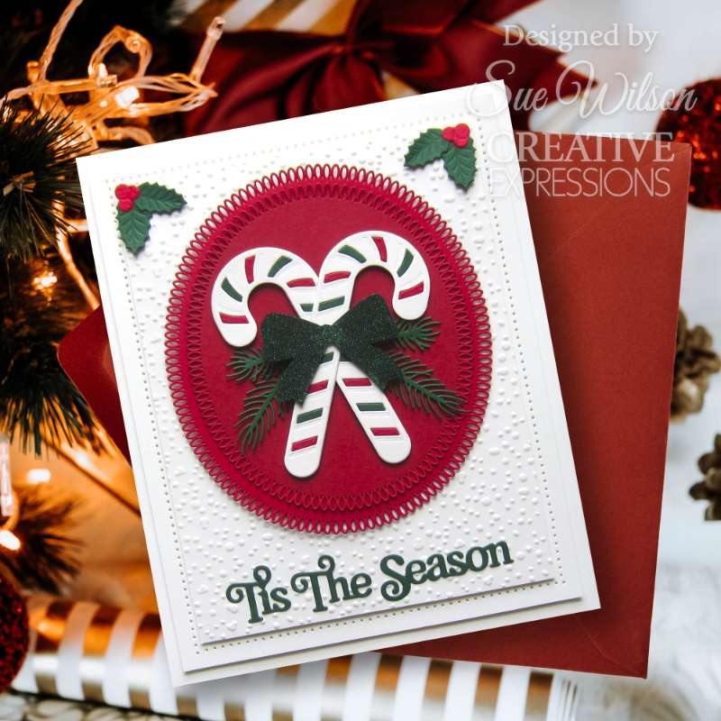 Creative Expressions Sue Wilson Festive Candy Canes Craft Die