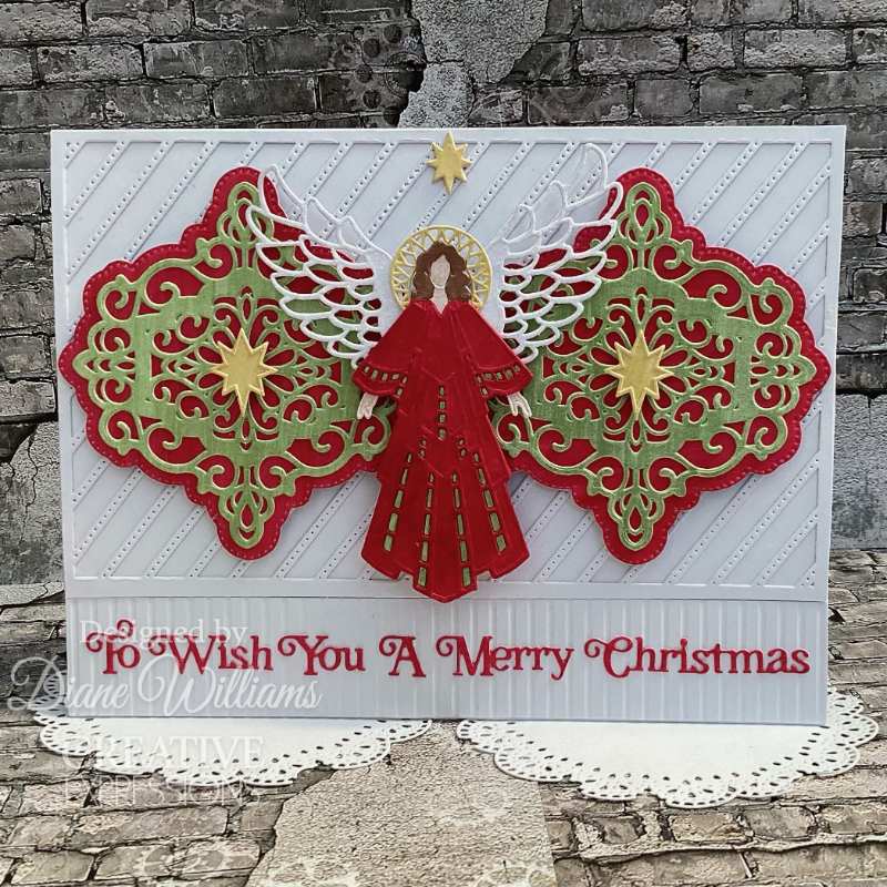 Creative Expressions Sue Wilson Festive Shadowed Sentiments To Wish You A Merry Christmas Craft Die