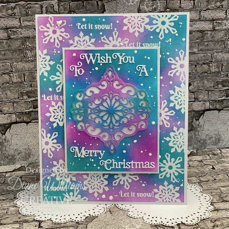 Creative Expressions Sue Wilson Festive Shadowed Sentiments To Wish You A Merry Christmas Craft Die