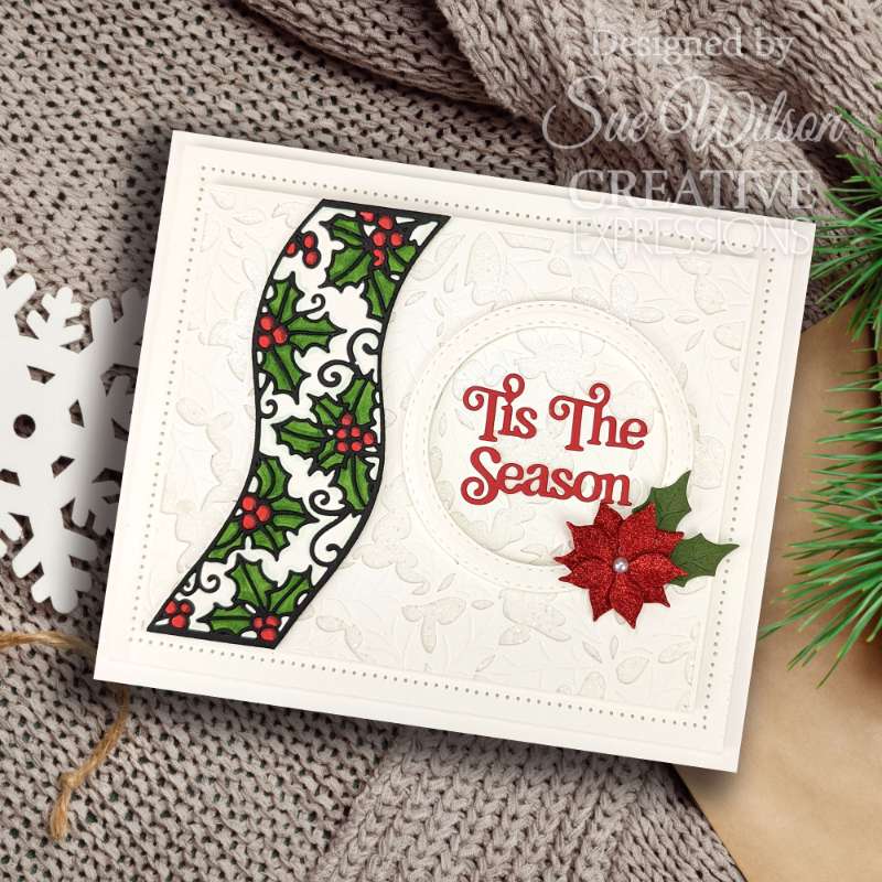 Creative Expressions Sue Wilson Festive Stylish Poinsettia Craft Die