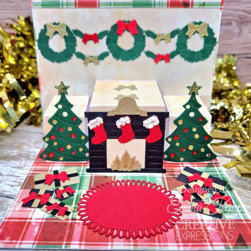 Creative Expressions Sue Wilson Festive Cosy Fireside Christmas Craft Die