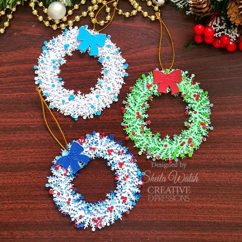 Creative Expressions Sue Wilson Festive Build A Wreath Craft Die