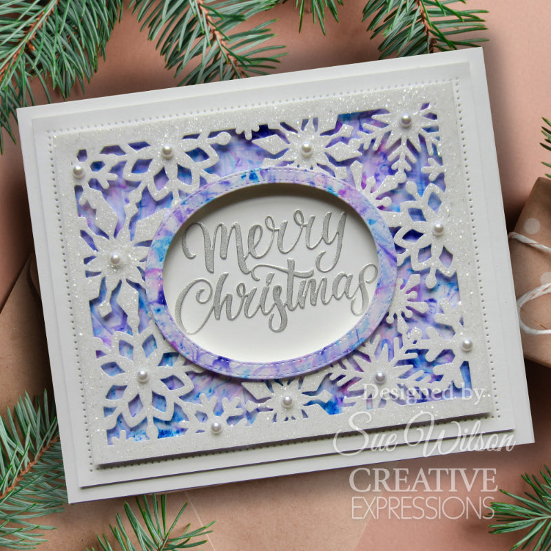 Creative Expressions Sue Wilson Festive Snowflake Floating Frame Craft Die