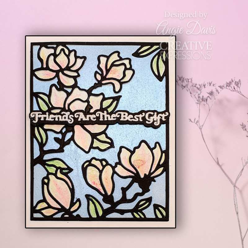 Creative Expressions Sue Wilson Frames & Tags Magnolia Cover Plate Craft Die