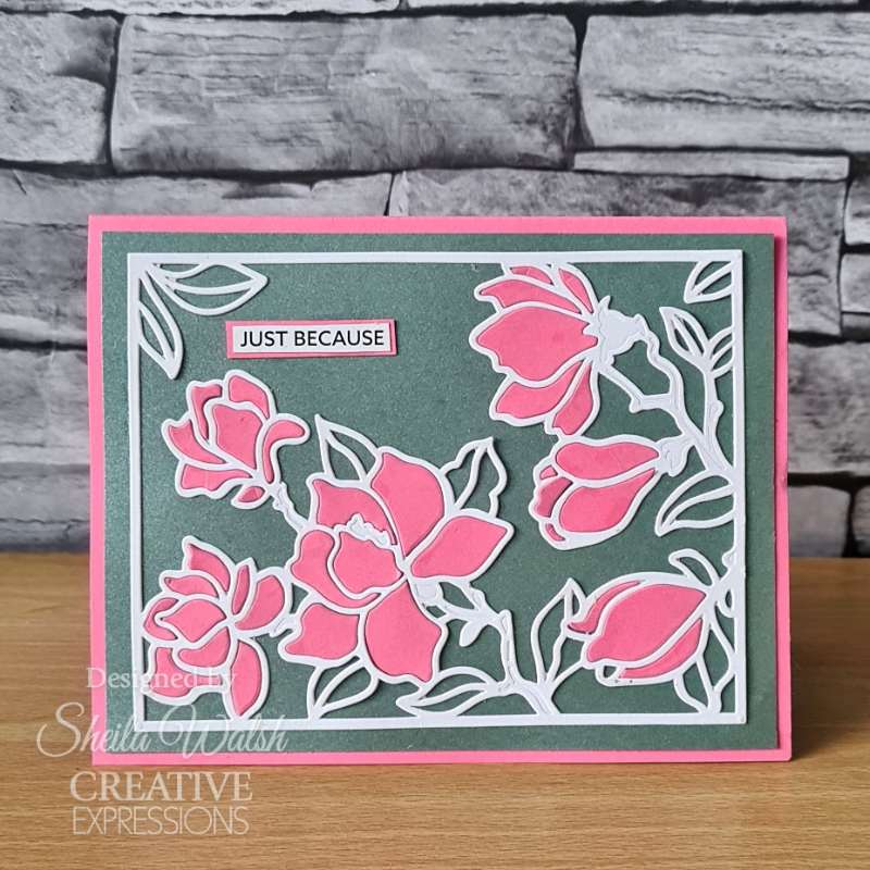 Creative Expressions Sue Wilson Frames & Tags Magnolia Cover Plate Craft Die