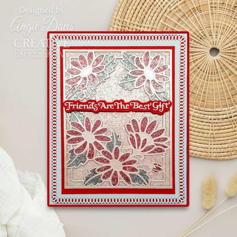 Creative Expressions Sue Wilson Frames & Tags Wild Daisy Cover Plate Craft Die