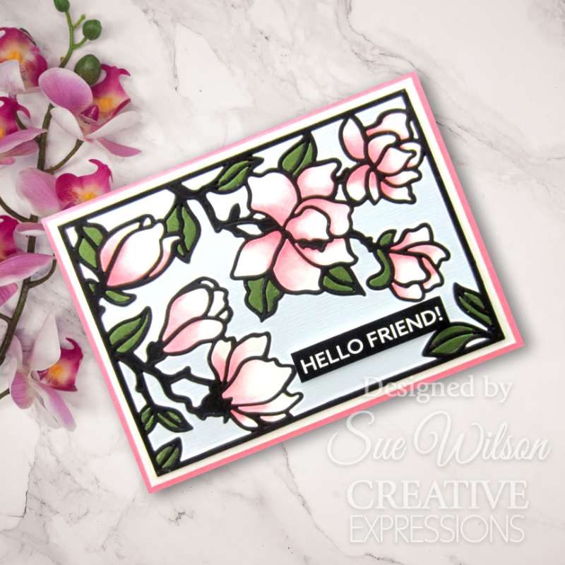 Creative Expressions Sue Wilson Frames & Tags Magnolia Cover Plate Craft Die