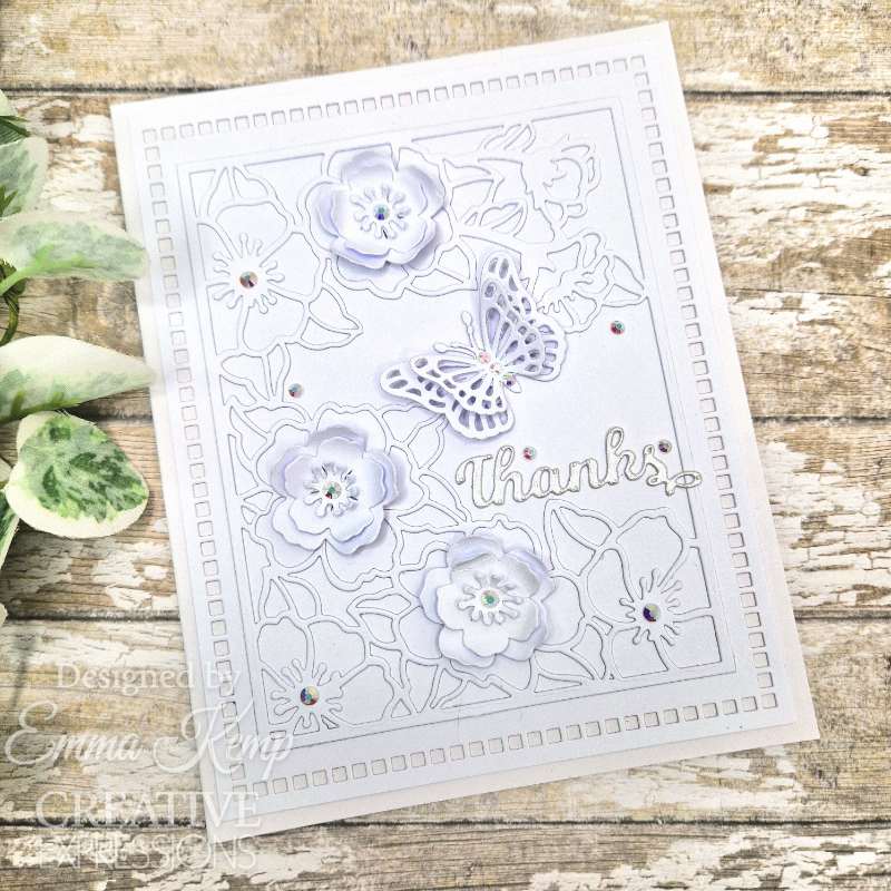 Creative Expressions Sue Wilson Frames & Tags Wild Rose Cover Plate Craft Die