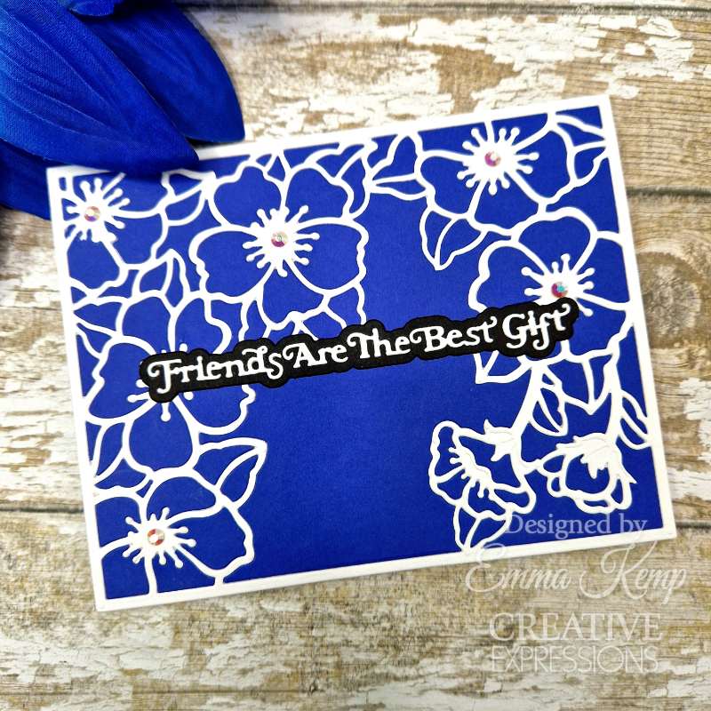 Creative Expressions Sue Wilson Mini Shadowed Sentiments Friends Are The Best Gift Craft Die