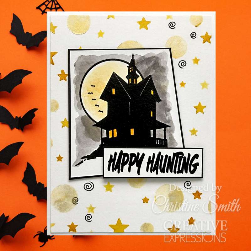 Creative Expressions Taylor Made Journals Trick Or Treat 6 in x 8 in Clear Stamp Set