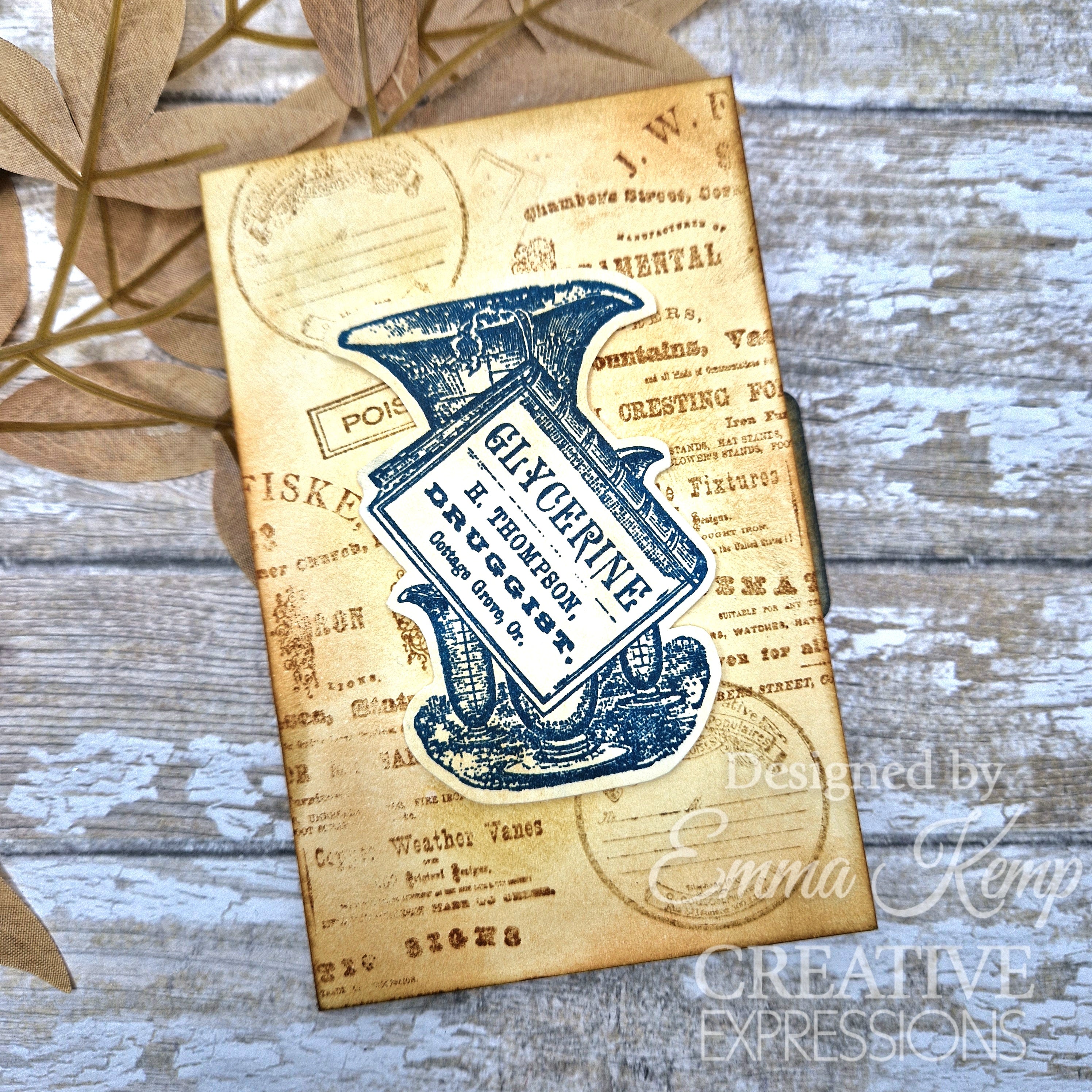 Creative Expressions Taylor Made Journals Pharmacy 6 in x 8 in Clear Stamp Set