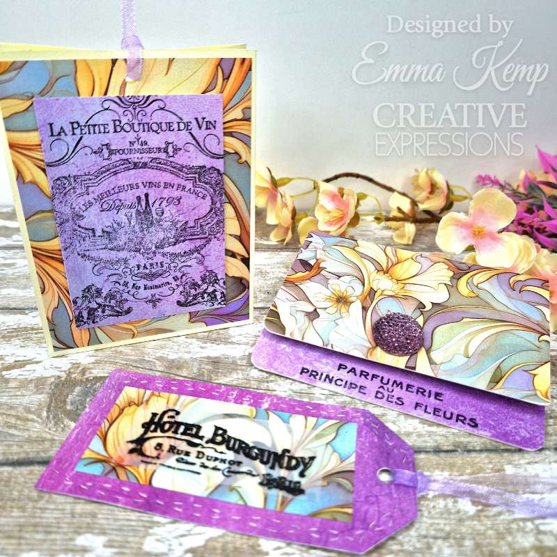 Creative Expressions Taylor Made Journals Ads 2 6 in x 8 in Clear Stamp Set