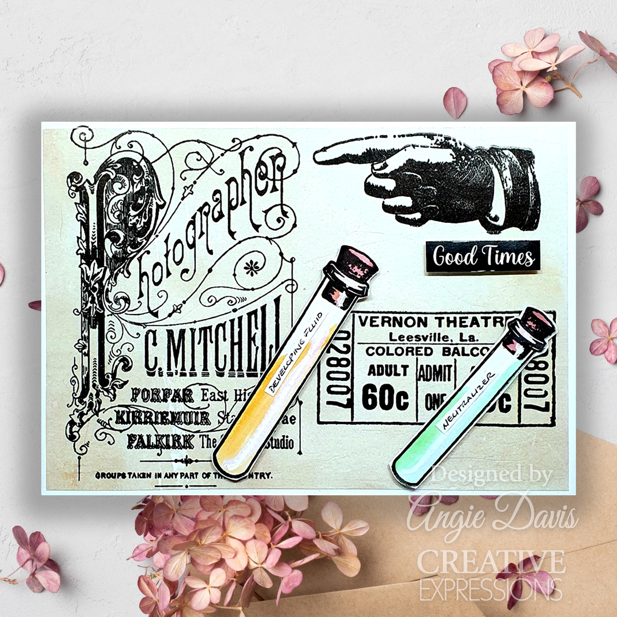 Creative Expressions Taylor Made Journals Hodge Podge 6 in x 8 in Clear Stamp Set