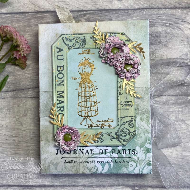 Creative Expressions Taylor Made Journals Sewing 6 in x 8 in Clear Stamp Set