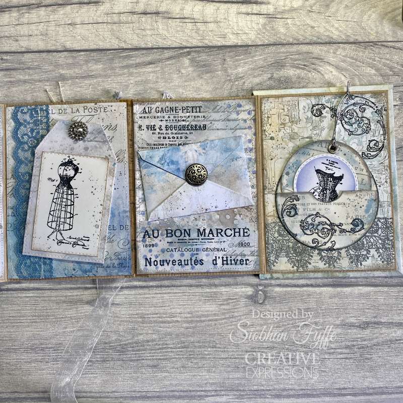 Creative Expressions Taylor Made Journals Sewing 6 in x 8 in Clear Stamp Set