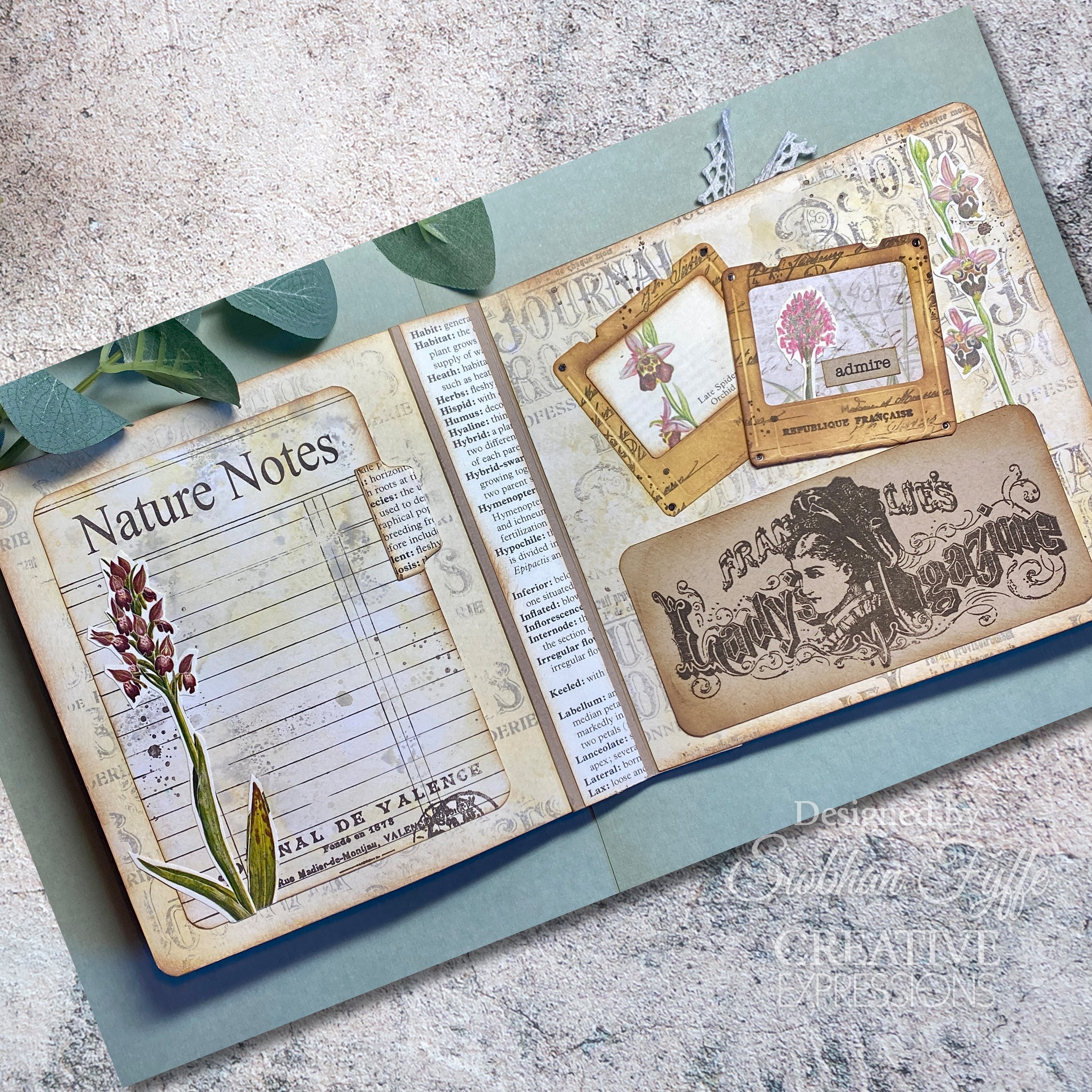 Creative Expressions Taylor Made Journals Carte Postale 6 in x 8 in Clear Stamp Set