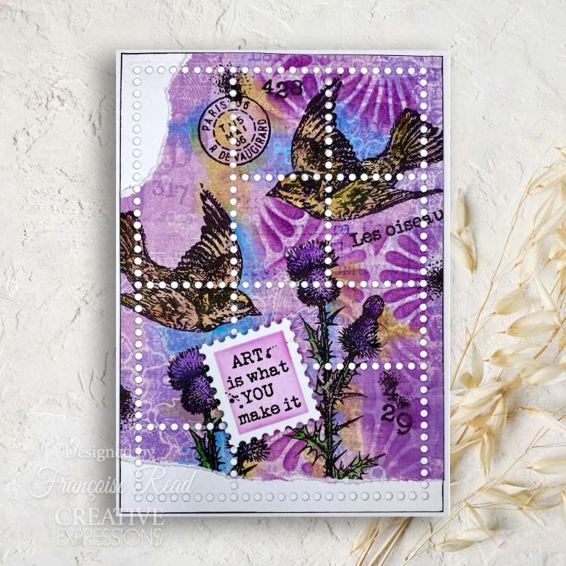 Woodware Clear Singles Postage Stamp Greetings 4 in x 6 in Stamp Set