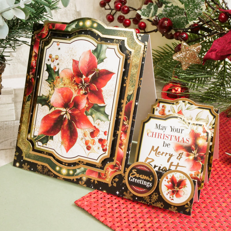 Deluxe Craft Pads - Poinsettia Sparkle