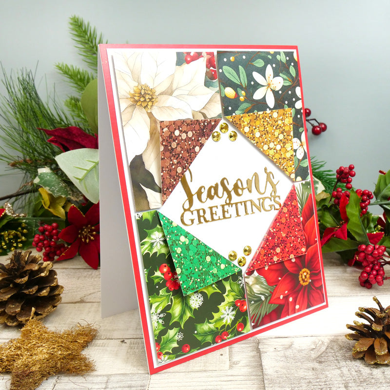 Duo Design Paper Pads - Festive Flowers & Seasonal Sparkle