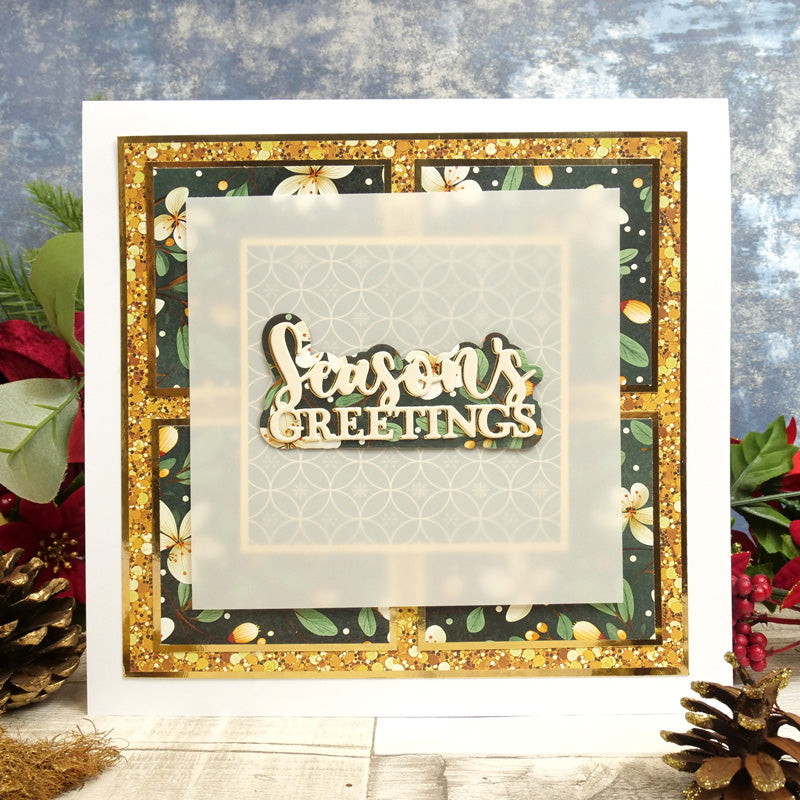 Duo Design Paper Pads - Festive Flowers & Seasonal Sparkle