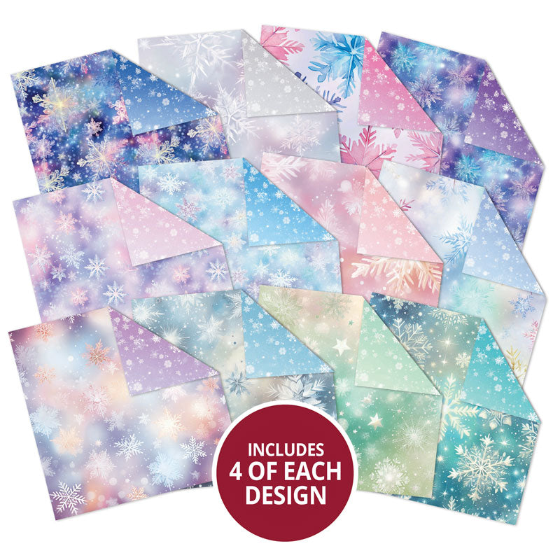 Duo Design Paper Pads - Stunning Snowflakes & Soft Snowfall