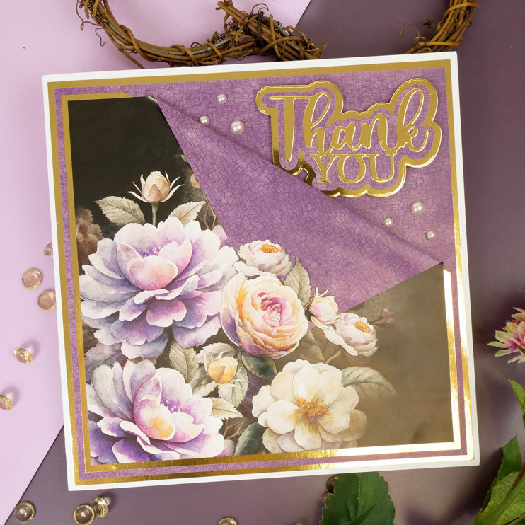 Duo Design Paper Pads - Midnight Florals & Vintage Crackle