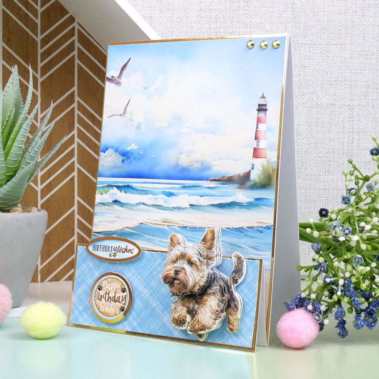 Yorkshire Terrier & French Bulldog Decoupage Topper Sheet