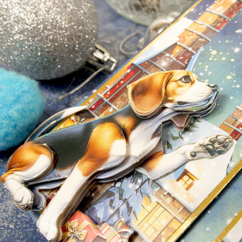 Christmas Dog Tales Decoupage Topper Collection