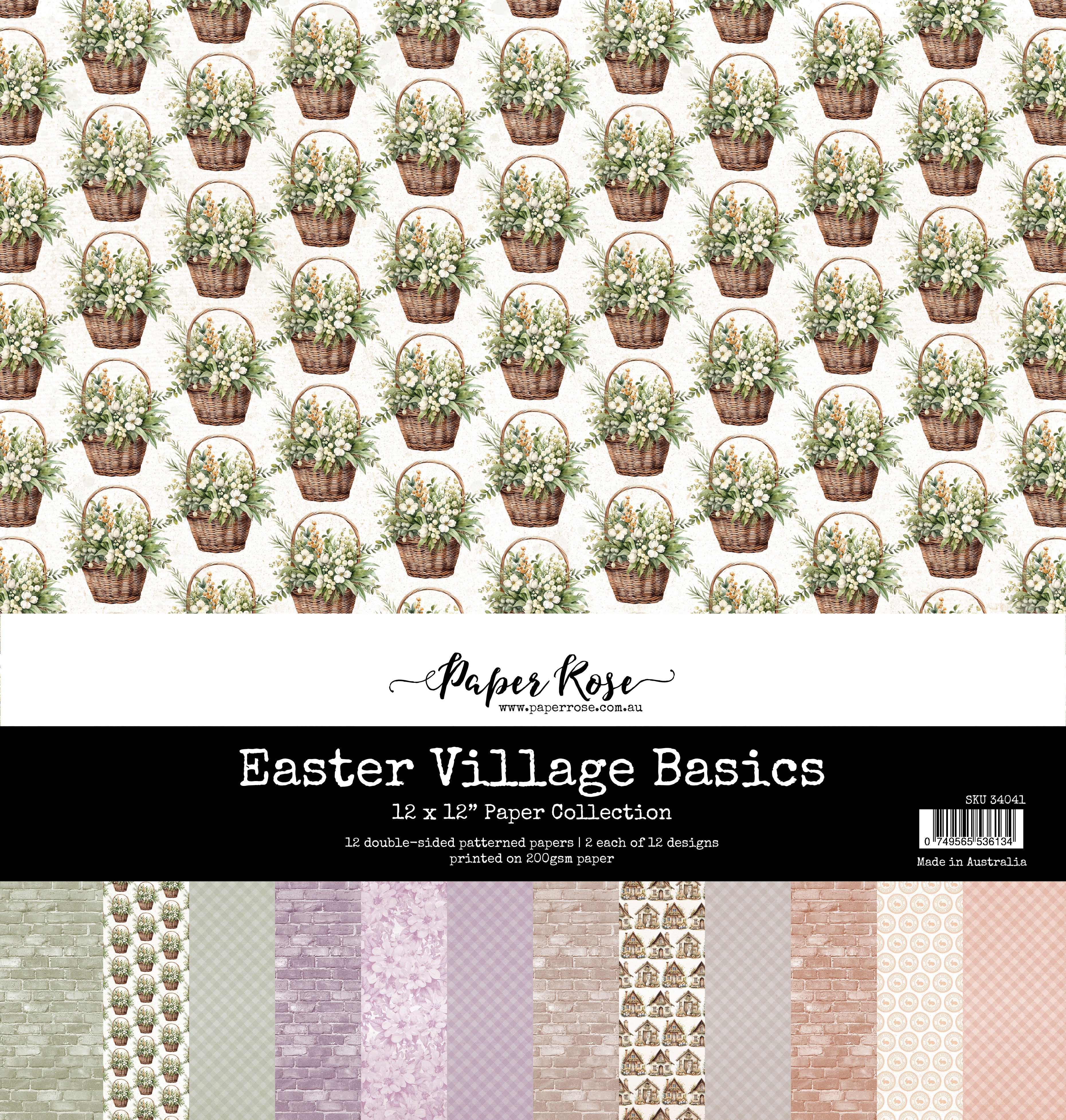 Easter Village Basics 12 x 12 Paper Collection 34041