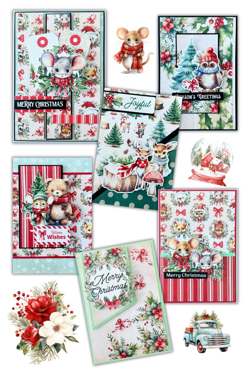 Woodland Christmas Papercuts Kit 33066