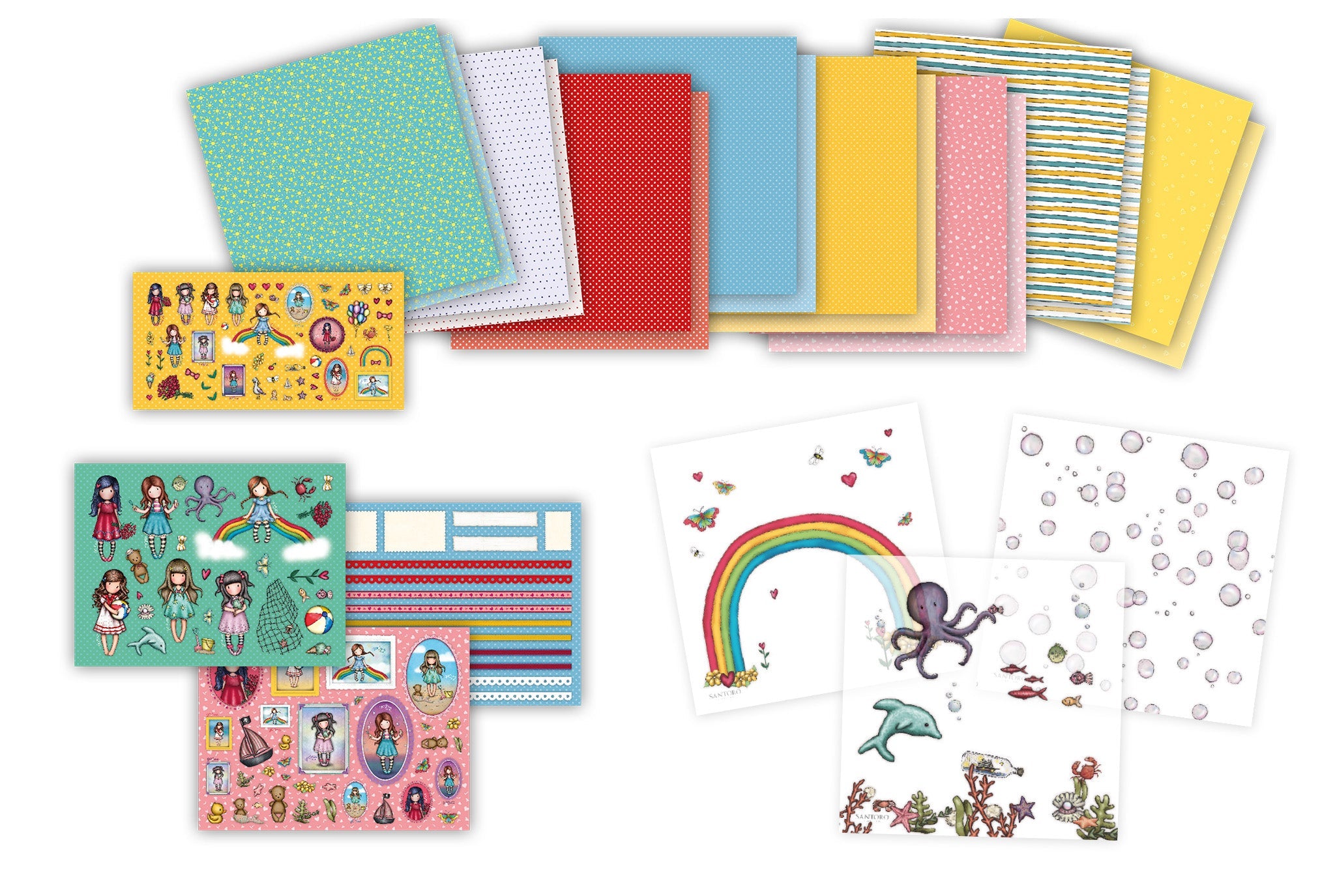 SAN Craft Set Paper, Stickers & Vellum Gorjuss Essentials 15 SH