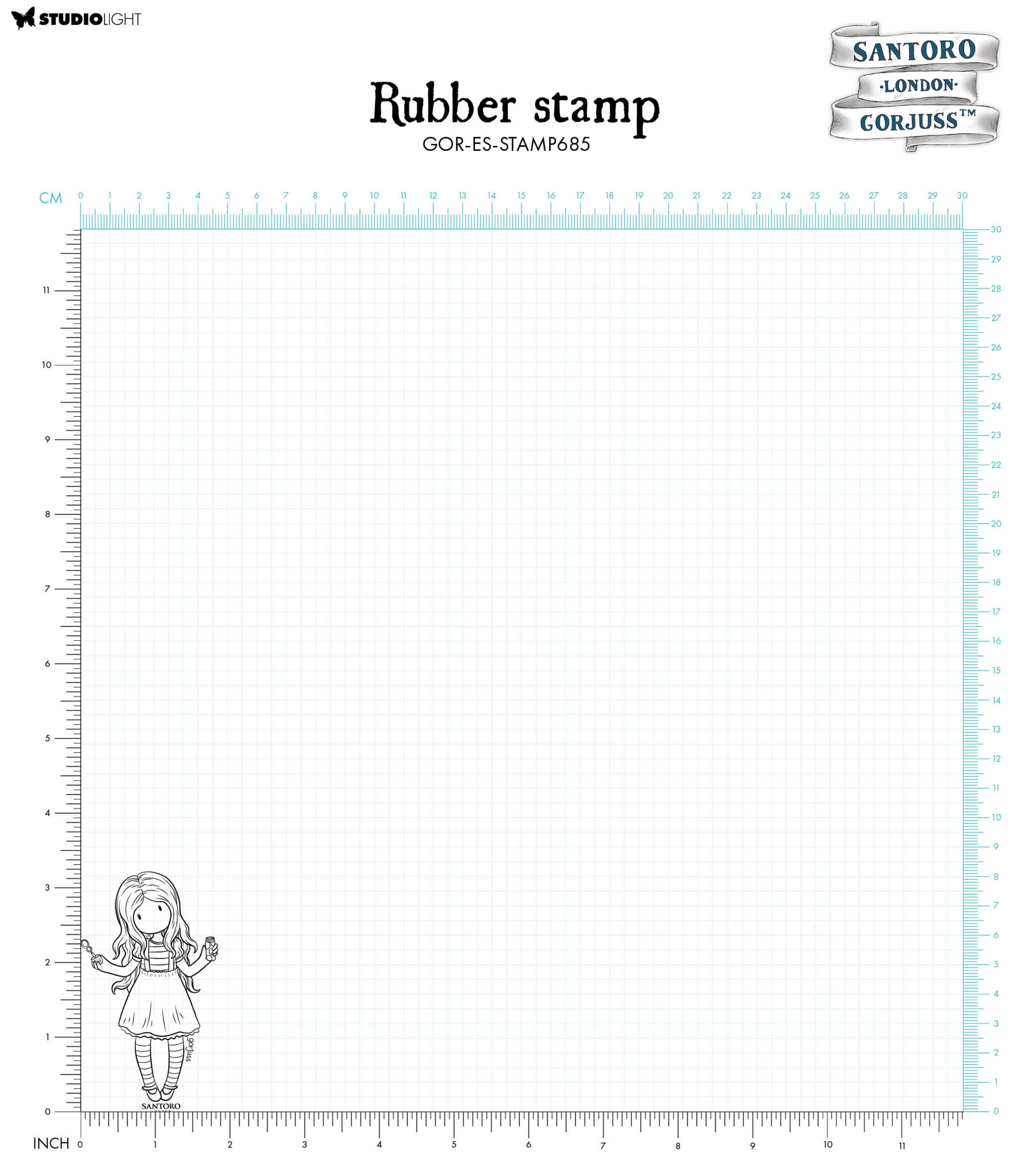 SAN Cling Stamp Living In A Bubble Gorjuss Essentials 1 PC