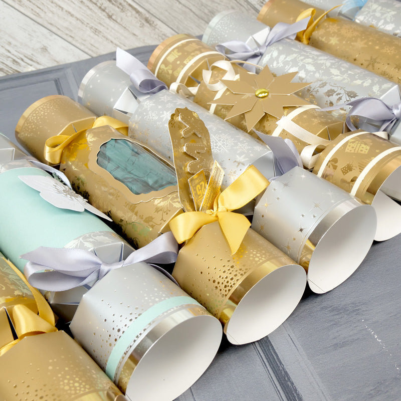 Luxury Christmas Crackers - Glistening Gold