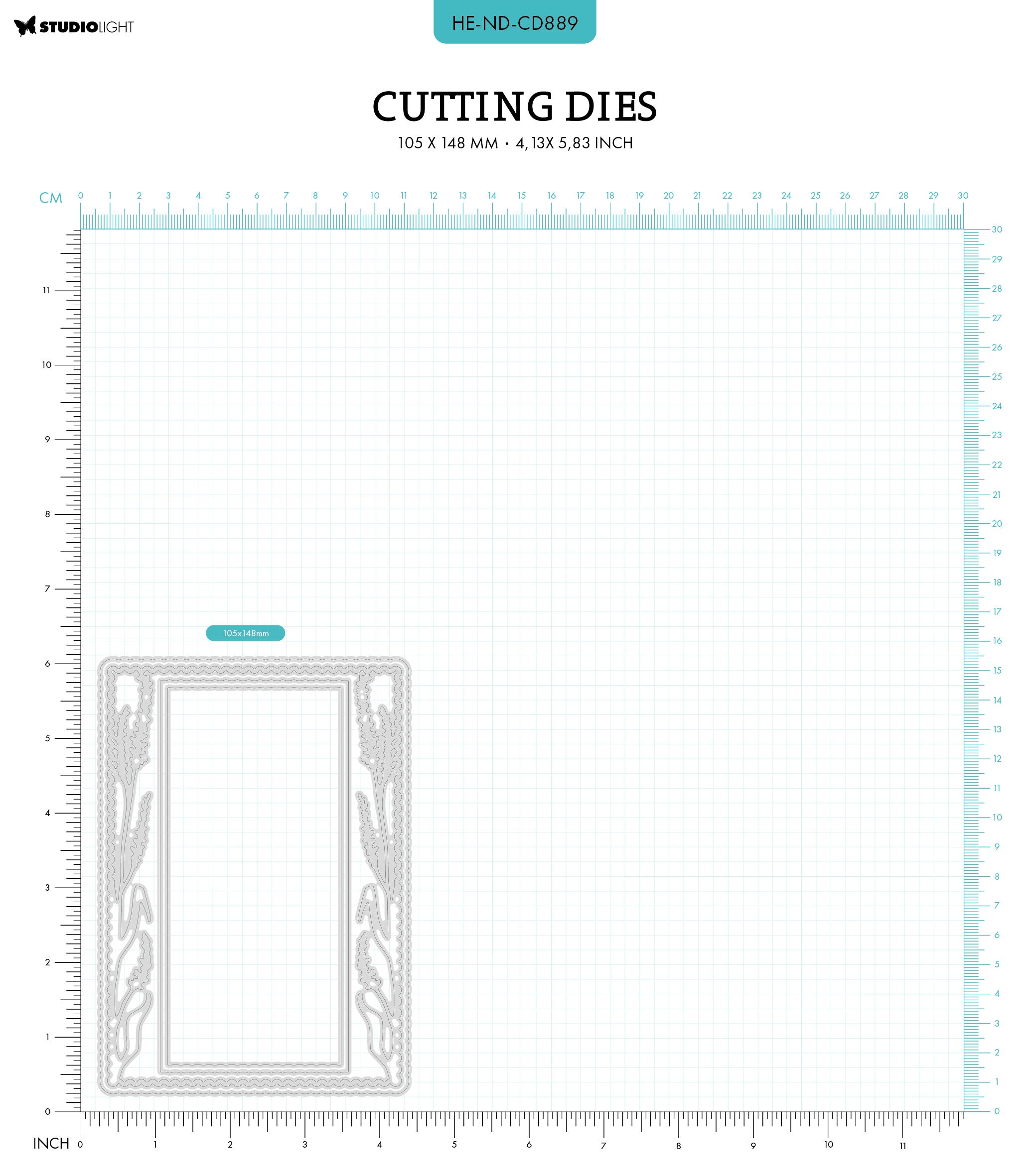 HE Cutting Die A6 Cardshape Nature's Dream 2 - 4 PC